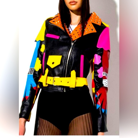 robert phillipe Jackets & Blazers - Women’s Robert Phillipe 1988 Graffiti Warrior motorcycle jacket! New wit…